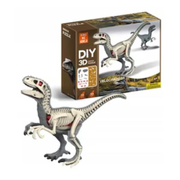Rompecabezas 3D de Dinosaurios Velociraptor 42 Pzs 6a+(458955)