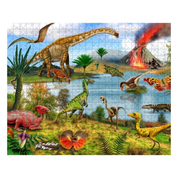 Rompecabezas de Dinosaurios para colorear 48Pzs 3a+