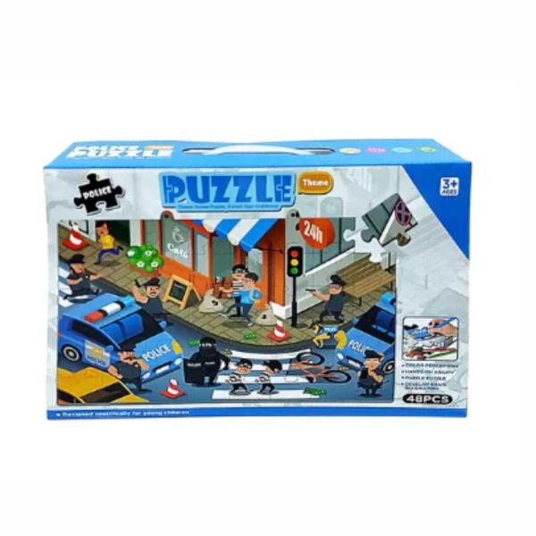 Rompecabezas de Policias 48Pzs 3a+