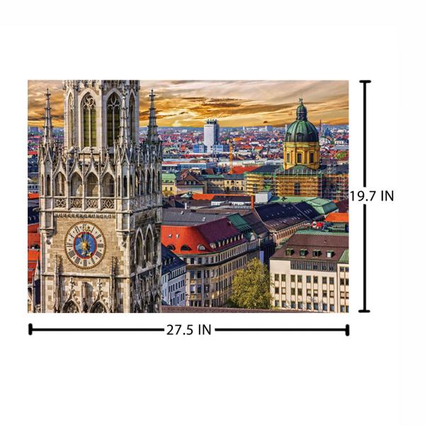 Rompecabezas Paisaje de Múnich 1000Pzs 14a+