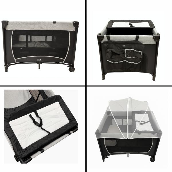 Encierro Corral Neon Negro con Gris con Cambiador 0-36m