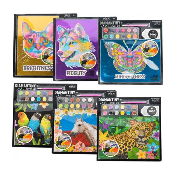 Set de Arte de Pintar con Cristales Plastios 3D Surt/6 8a+