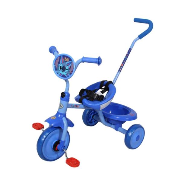 Triciclo Con Canasto & Cinturon & Guia Disney Stitch 3a+