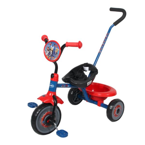 Triciclo Con Canasto & Cinturon & Guia Sonic 3a+