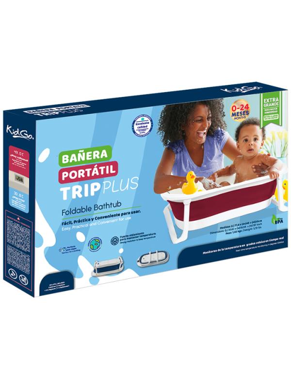 Tina de Baño Portátil Plegable Rosada 0-24m