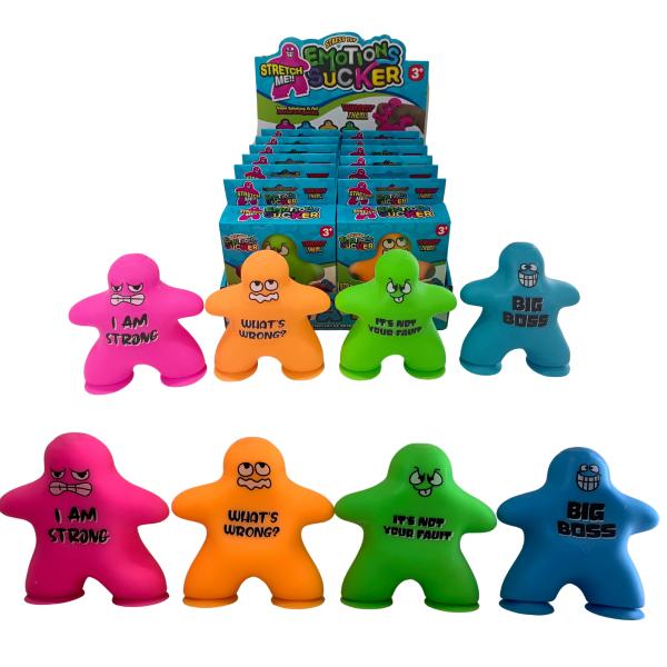 Juguete antiestrés con ventosa para emociones Displ/12 Surt/4 3a+