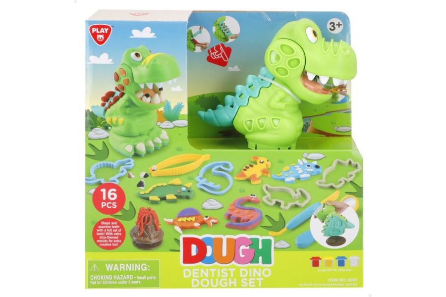Juego De Plasticina De Dentista Dino 3a+