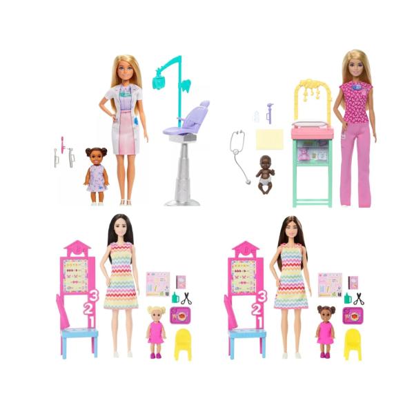 Muñeca Barbie con Diferentes Profesiones Surt/4 3a+