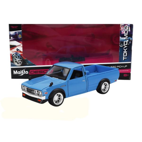 Carro Datsun 620 Pick-up Design Tokyo: Esc:1:24 Azul  8a+ (067115)