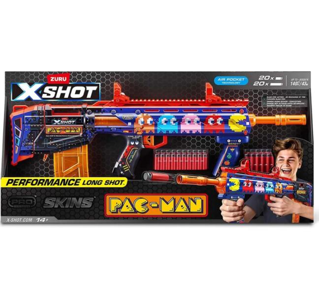 Lanzador de Dardos X-Shot Pac-Man 14a+