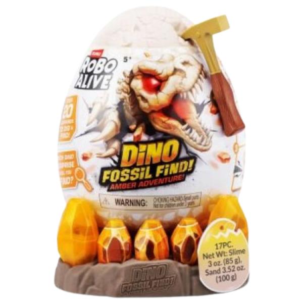 Robo Alive Huevo de Dinosaurio Fosil con Accesorios 3a+