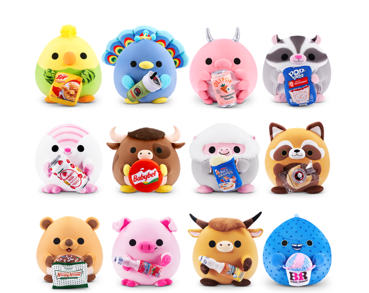 Peluche con Snaclles 10cm Displ/6 Surt/11 0m+