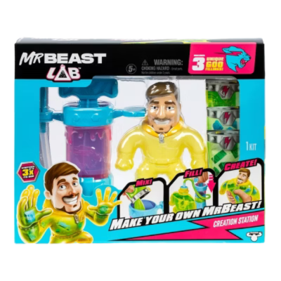 Figura Goo Jit Zu Heroes Mr Beast Laboratorio 5a+