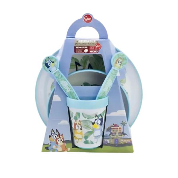 Set de Vajilla Antideslizante 5 Pzs de Bluey