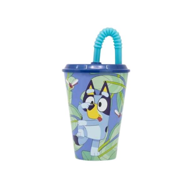 Vaso con Pajilla de Bluey 430ml