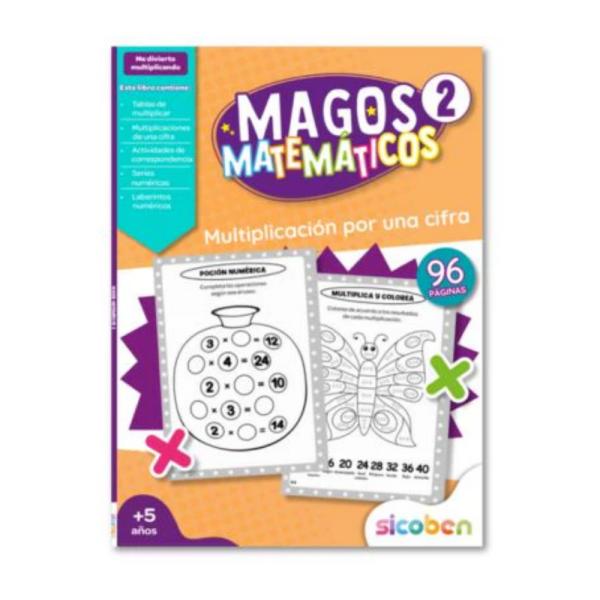 Libro Me Divertivo Multiplicando Magos de Matematicas 8a+