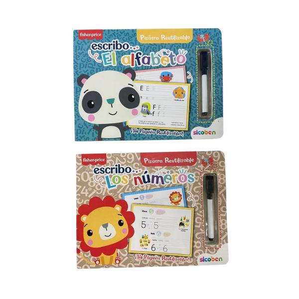 Fisher-Price Libro Pizarra Reutilizable Surt/2