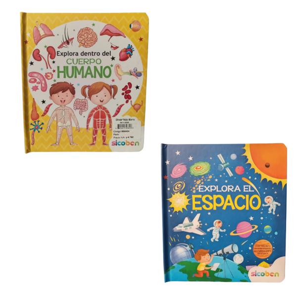 Libro Colección Pestañitas Curiosas Explorar el Espaio y el Cuerpo Humano Surt/2