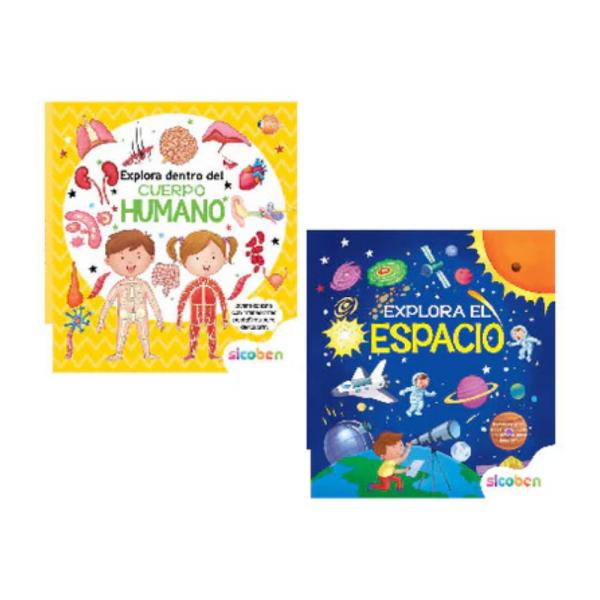 Libro Colección Pestañitas Curiosas Explorar el Espaio y el Cuerpo Humano Surt/2