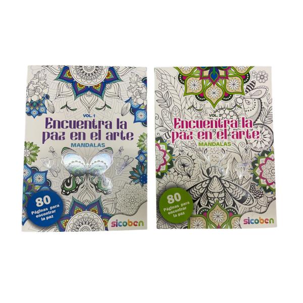 Libro para Colorear de Mandalas Surt/2 Vol.1 y 2