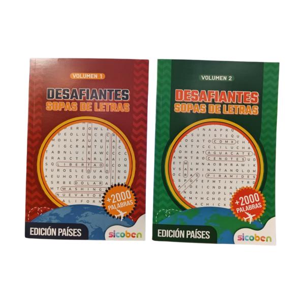 Libro Desafiantes Sopas de Letras Edición Países Surt/2