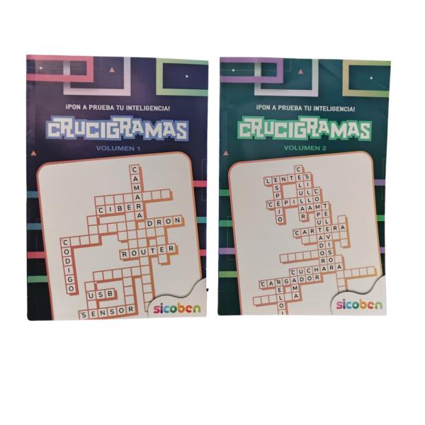 Libro Pon a Prueba tu Inteligencia Crucigramas Vol.1 y 2 Surt/2