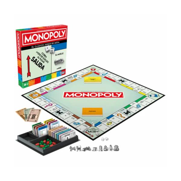 Hasbro Games -Juego de Mesa Monopoly Clásico 8a+