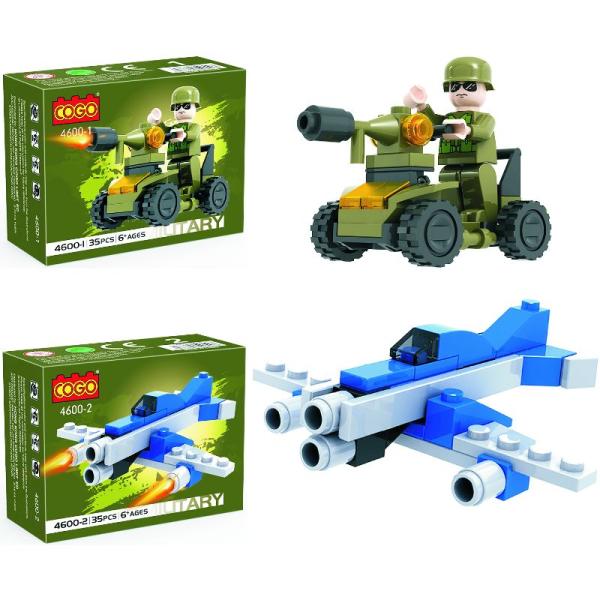 Mini Vehículos Armables Display/16 35pzs 6a+