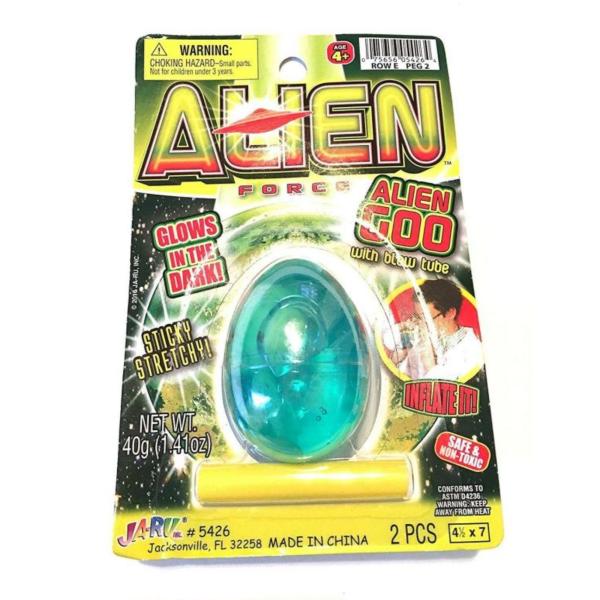 Huevo con Allien Pegajoso Fosforescente S/2 4a+