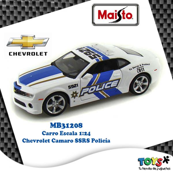 Carro Policía Chevrolet® Camaro®SSRS Esc:1:24 3a+