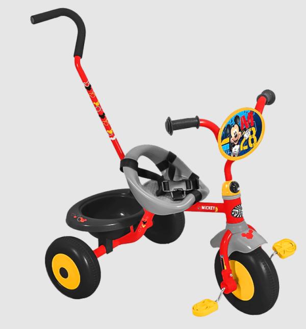 Triciclo con Cinturón y Guía Mickey 3a+