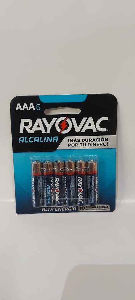 Pila Alcalina AAA Blister 6 unidades