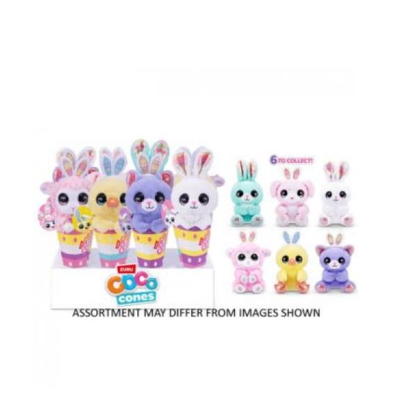 Peluches de Mascotas Coco Surprise Conos Display/12 Surt/6 3a+
