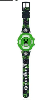 Reloj LCD de Minecraft Luz Parpadeante