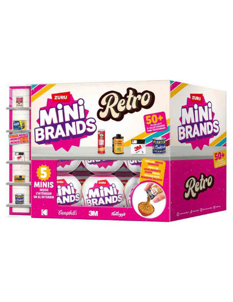 Mini Brands Retro Coleccionables Displ/25 3a+