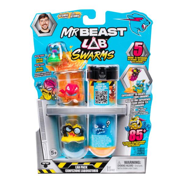 Mr Beast Laboratorio Figuras Swarms Set/3 Displ/6 Surt/6 5a+