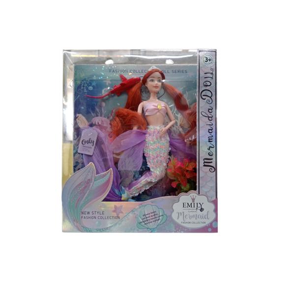 Muñeca Clásica Sirena Colección de Moda con Tiburon 3a+ (455930)