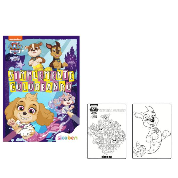 Libro Simplemente Coloreando Paw Patrol