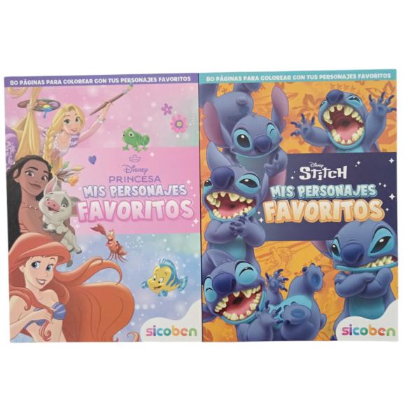 Libro para Colorear Disney Princesas t Stitch Surt/2