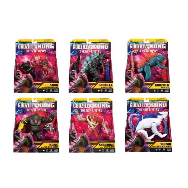 Figuras de Godzilla x Kong el Nuevo Imperio Surt/6 4a+