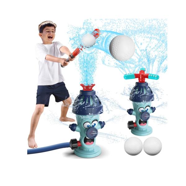 Aspersor De Agua con forma de Hidrante y Juego De Baseball 3a+
