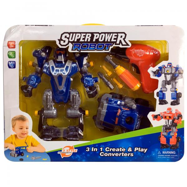 Robot Súper Poder 3en1 Surt/2 3a+ (425377)