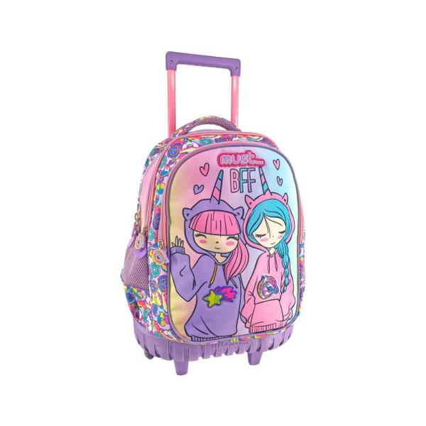 Salveque con Rodines Must 34X20X44 cm 3 Compart Mejores Amigos Para Siempre (Bff)