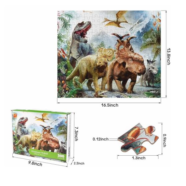 Rompecabezas de Dinosaurios 300Pzs 7a+