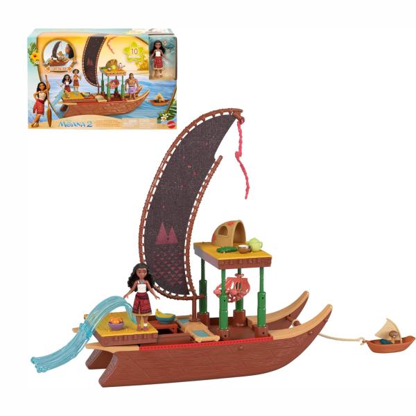Figuras Disney Moana 2 Aventura en la Canoa de Moana 3a+