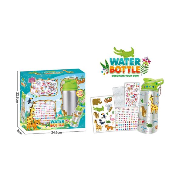 Botella con Accesorios para Decorar de Animales de la Selva 6a+