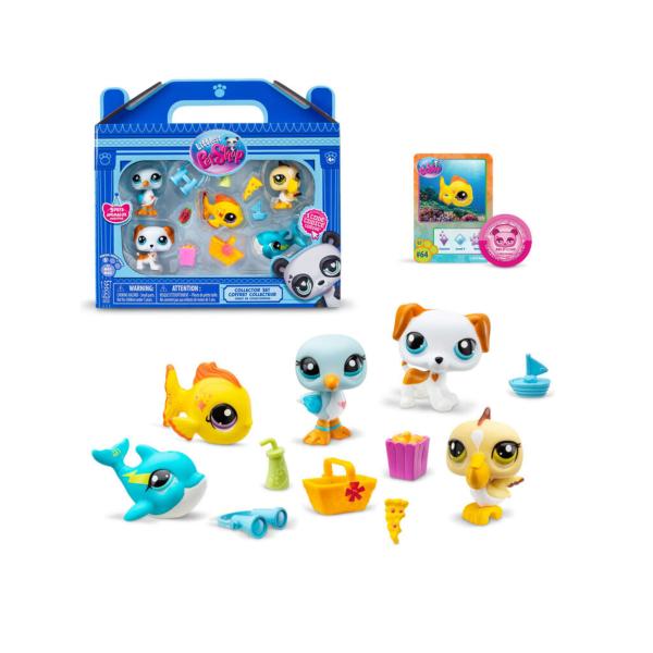 Mascotas Littlest PetShop Set/5 con 7 Accesorios 4a+