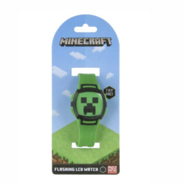 Reloj Lcd de Minecraft con Luz 6a+