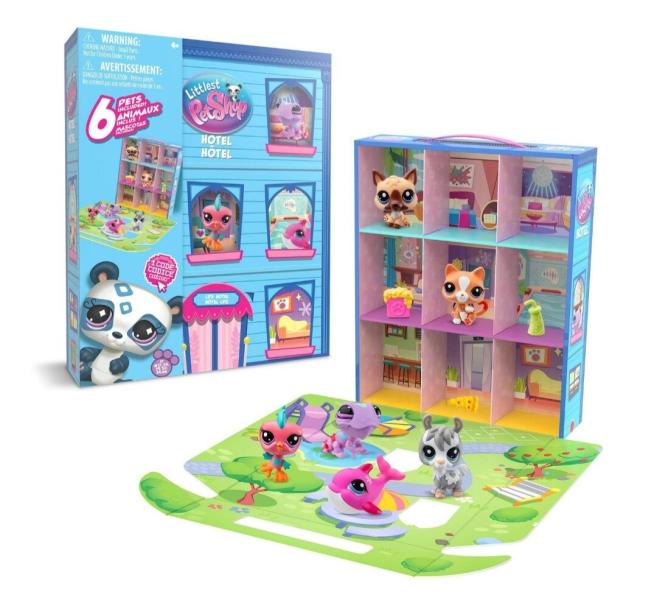 Mascotas Littlest PetShop Set de Hotel 4a+
