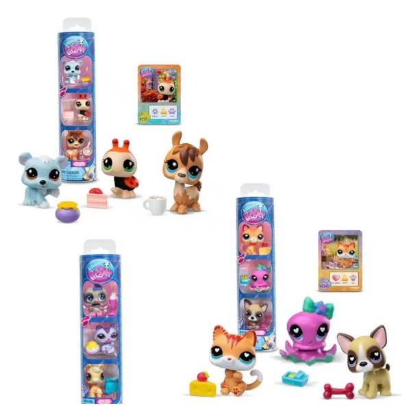 Mascotas Littlest Pet Shop Tríos de Snacks Set/3 Surt/3  4a+ (00736-737-738)